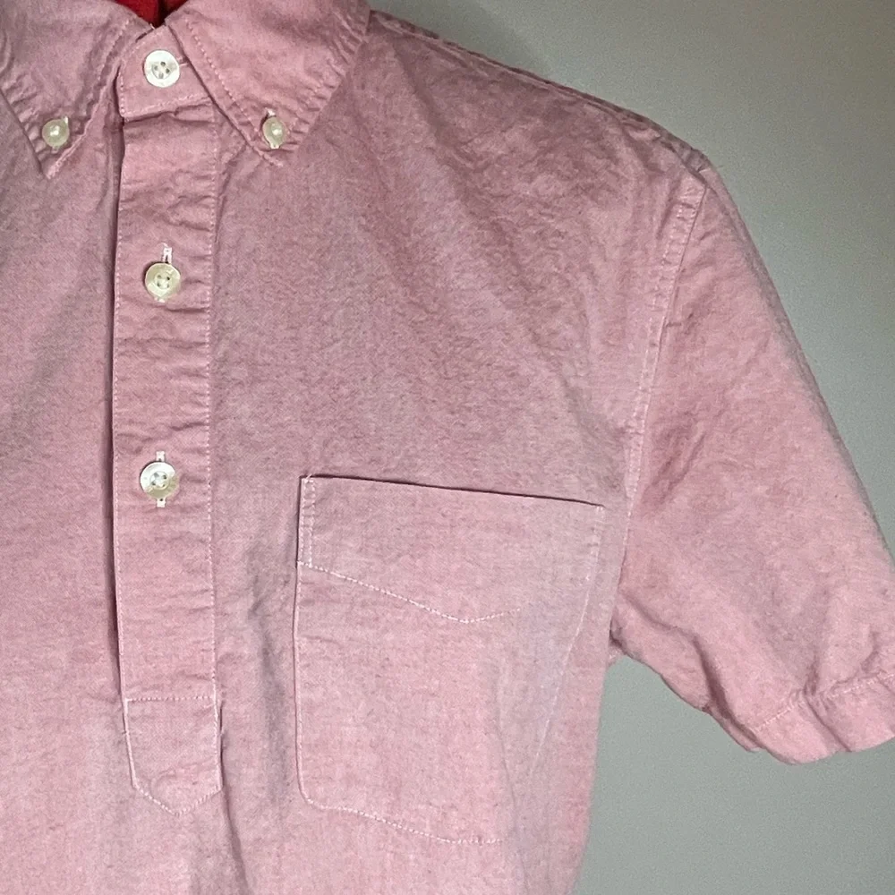 J. Crew Short-sleeve cotton oxford popover Sz S
